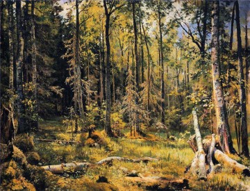 混交林 ナルヴァ近くのシュメツク 1888 古典的な風景 イワン・イワノビッチの木 Oil Paintings